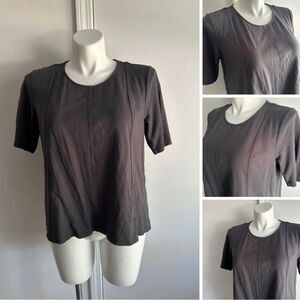 Gray Structures T-Shirt, Size Petite Large, J. Jill